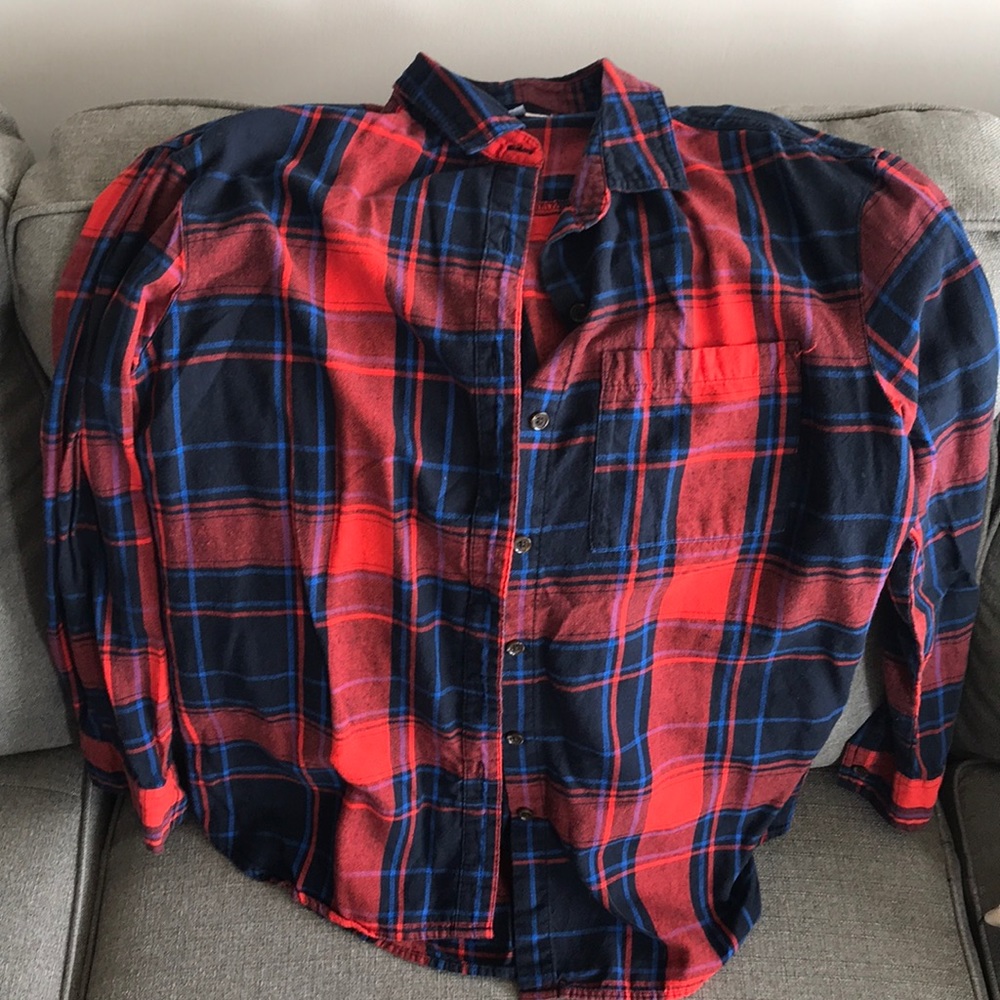 Plaid flannel shirt